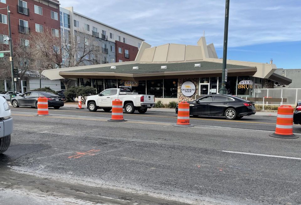 A view of LGBTQ-focused Champagne Tiger on East Colfax which opened in the former Tom's Diner location.