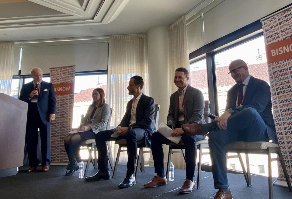 Bernkopf Goodman's Peter McGlynn, New England Development's Sarah Lemke, The Davis Cos.' Marco DiMuzio, ARCO National Construction's Jason Grant and RISE's Jim Grossmann. 