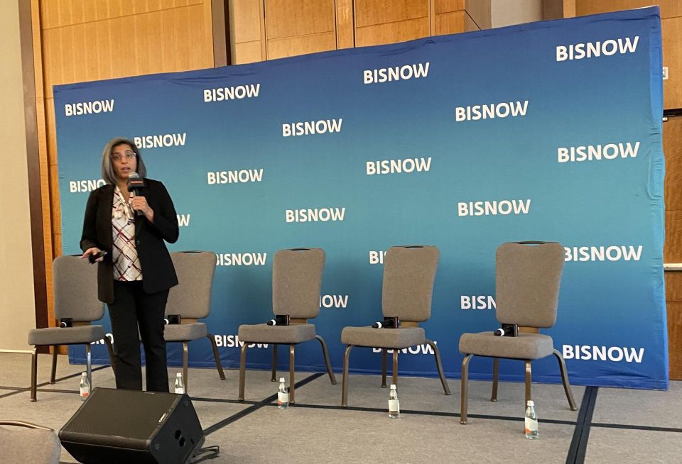 A photograph of keynote speaker Anjul Loiacono
