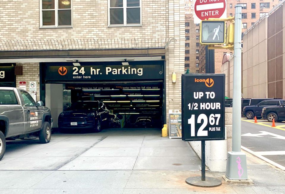 An icon parking garage in Manhattan