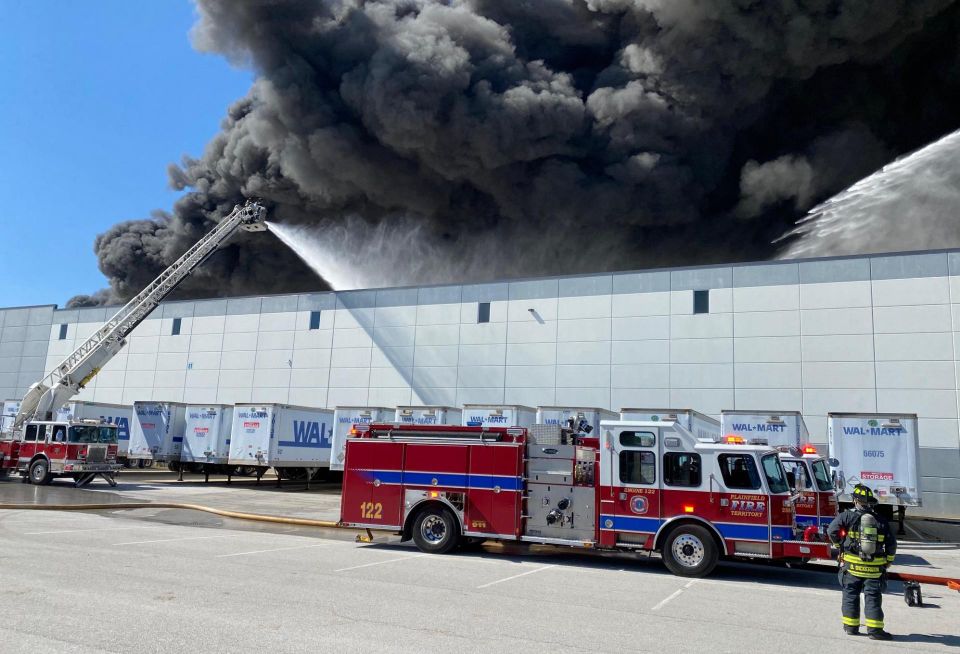Walmart Plainfield Fire