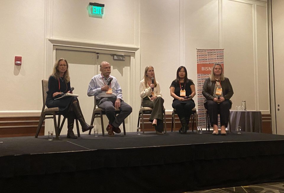 Haley & Aldrich's Marya Gorczyca, Stantec's David Dixon, WS Development's Victoria Maguire, IQHQ's Kim Thai and Samuels & Associates' Andi Simpson.