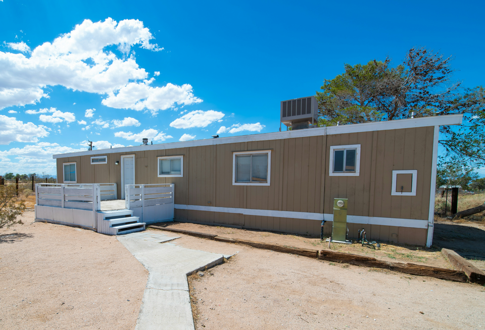 A manufactured home, similar to the homes created by Legacy Housing Corp.