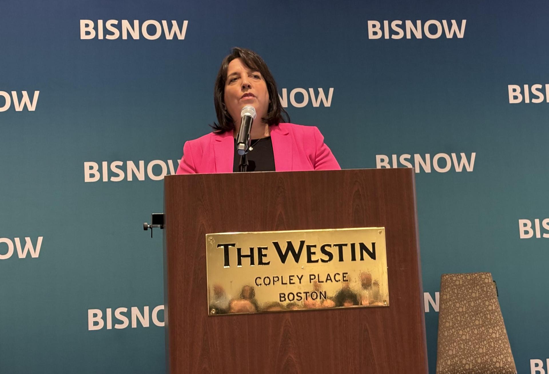 Lieutenant Governor Kim Driscoll at Bisnow's Higher Ed Development & Student Housing Summit at the Westin Copley Place hotel.
