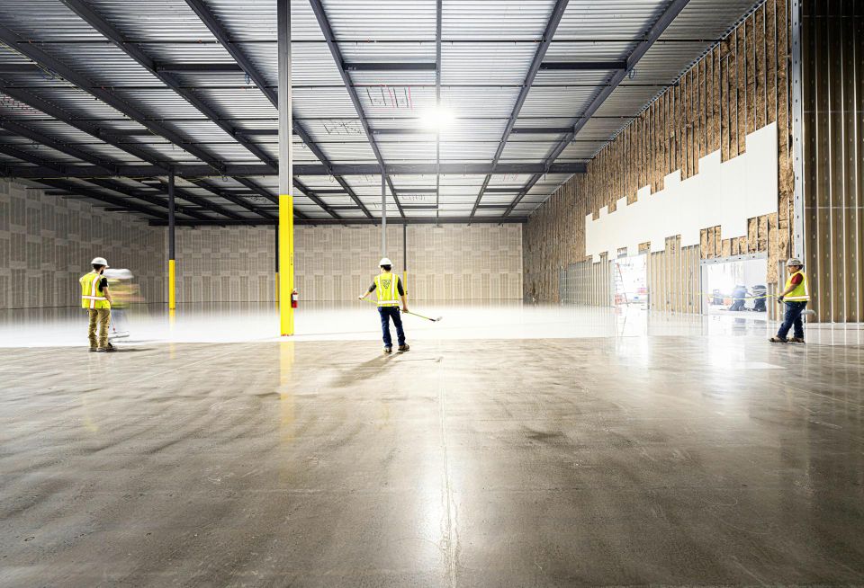 big empty warehouse