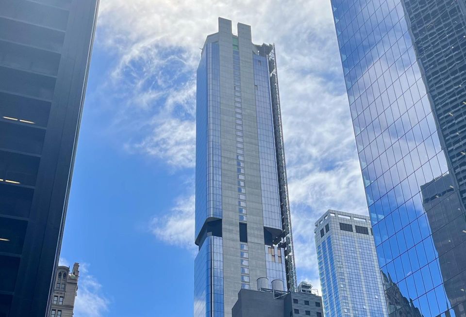 The embattled 125 Greenwich St. condo tower has scored a loan to finish its final construction push.