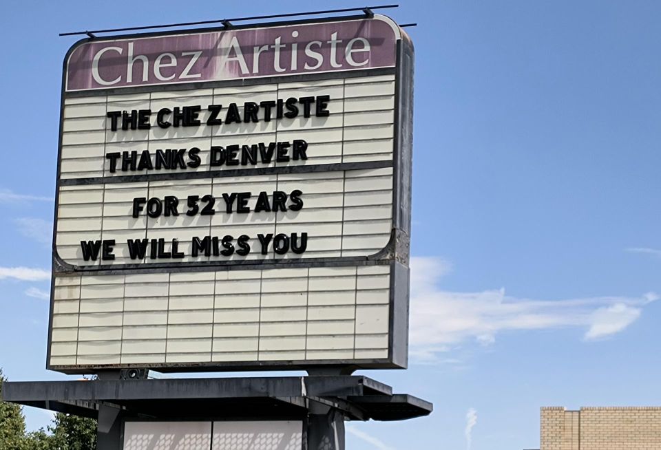 Chez Artiste Movie Theater, Denver. Image: B. Kennedy