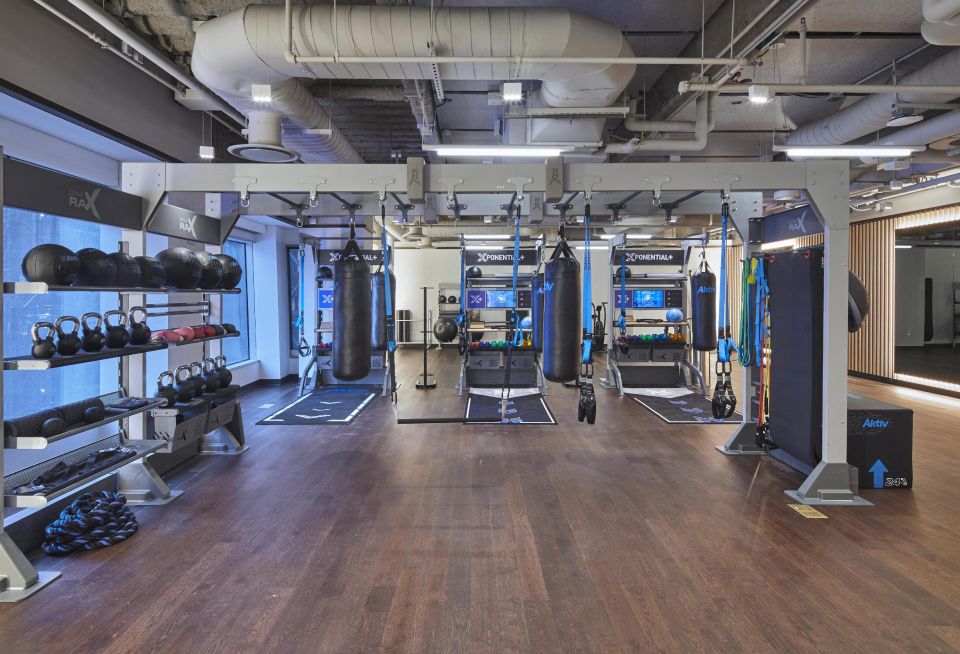 Another part of the gym space at 5 Times Square.