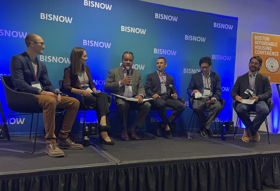 SV Design's Stefano Basso, POAH's Cory Mian, Cruz Development Corp.'s Daniel Cruz Jr., Boston Communities' Phil Cohen, MKA Architecture's Michael Kim and Nixon Peabody's Alex Rosso.
