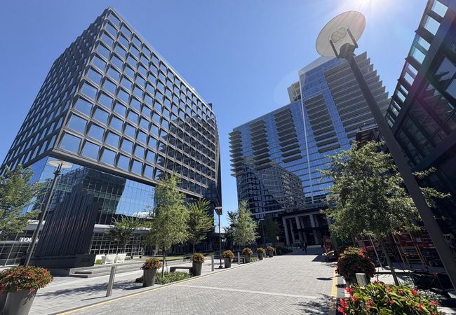 Comstock's Reston Row Plaza office buildings at Reston Station.