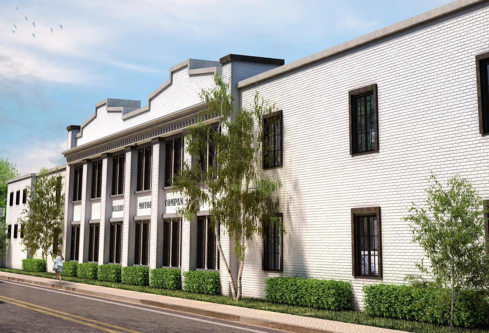 A computer rendering of an industrial site at 220 Main St.