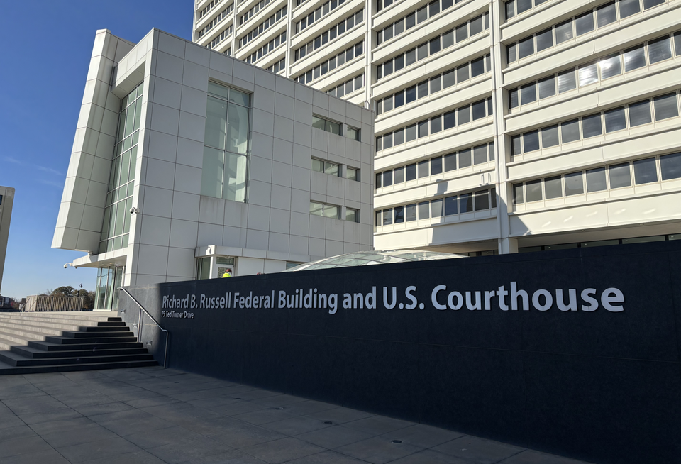 The Russell Federal Building and U.S. Courthouse in Downtown Atlanta.