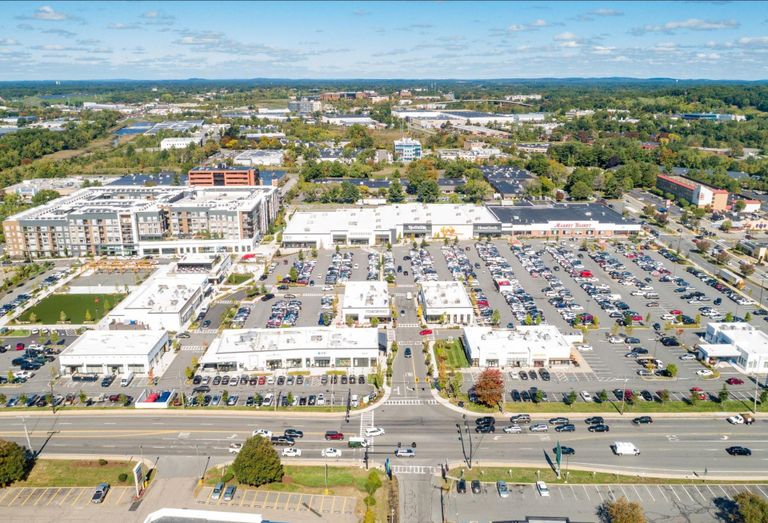 The 201K SF Woburn Village in Woburn was one of two properties that received a $90M loan from PGIM.