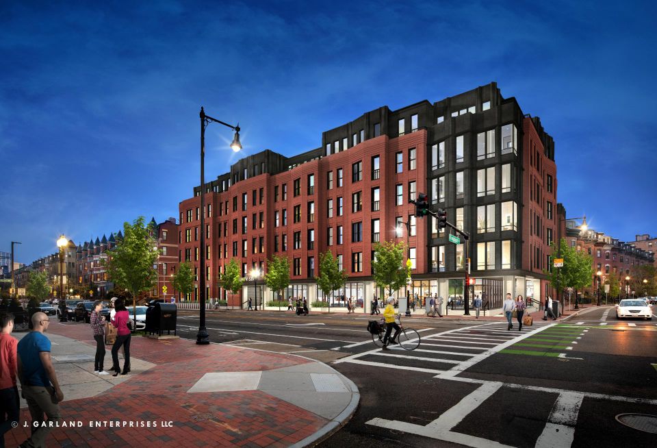 A rendering of the redeveloped 566 Columbus Ave., Boston, Massachusetts - New Boston Ventures redevelopment of Harriet Tubman House South End