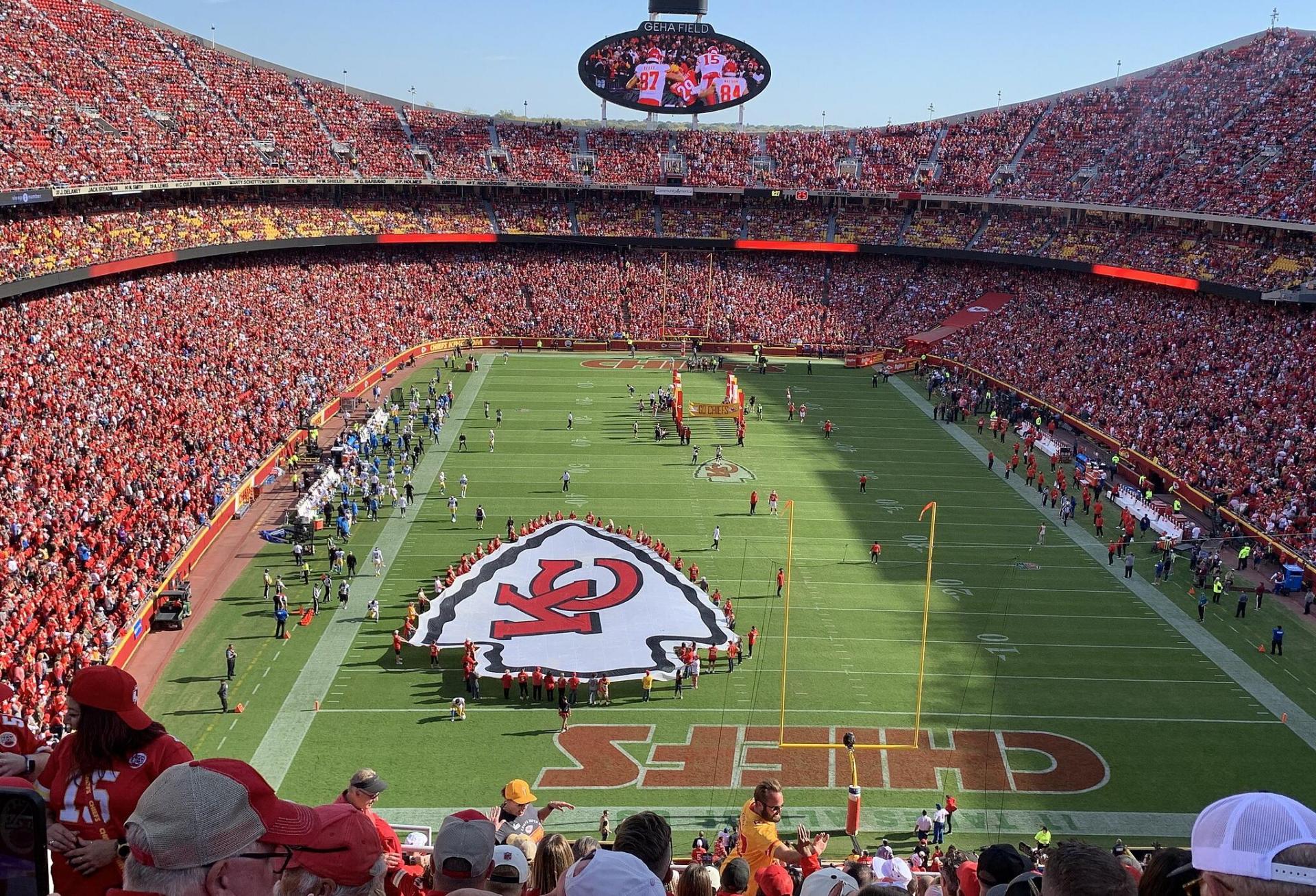 Arrowhead Stadium, the longtime home of the Kansas City Chiefs.