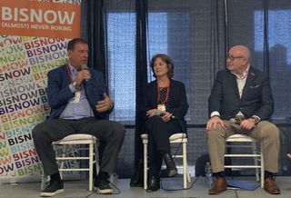 SL Green's Steve Durels, Viacom/CBS' Ellen Albert and Cushman & Wakefield's Bruce Mosler