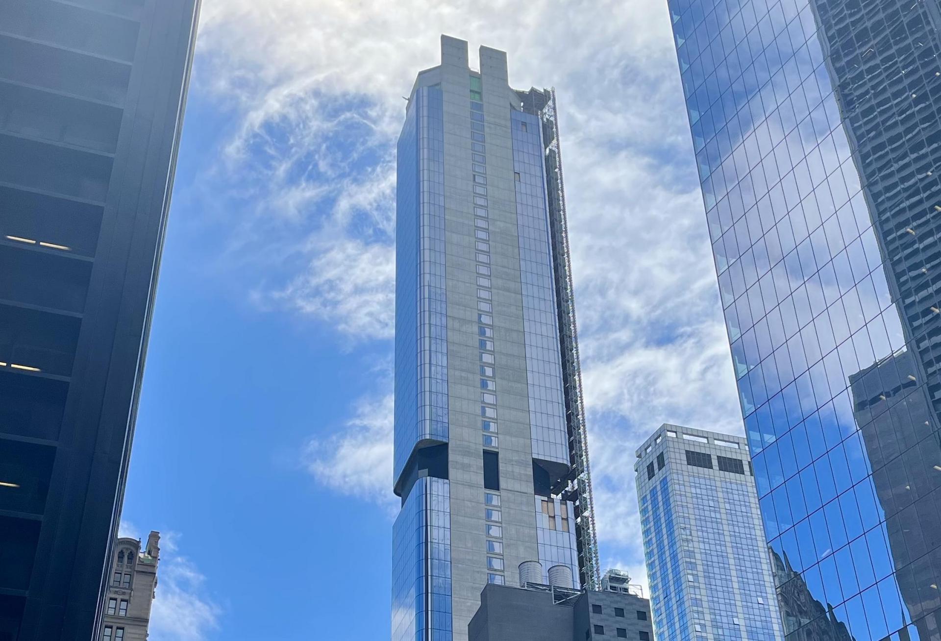 The embattled 125 Greenwich St. condo tower has scored a loan to finish its final construction push.