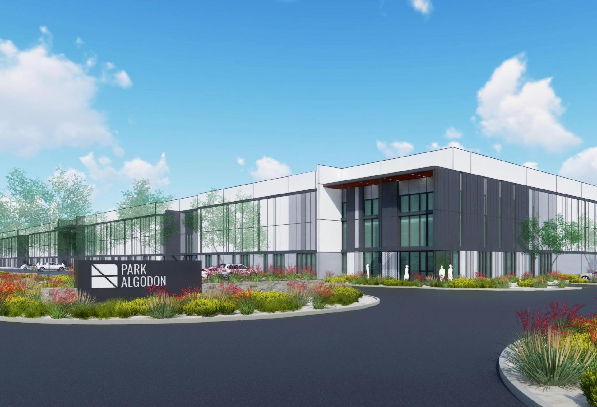 rendering of industrial building