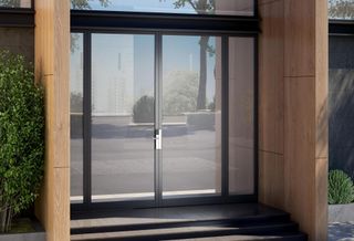 A SALTO XS4 ONE DL lock on a front door.