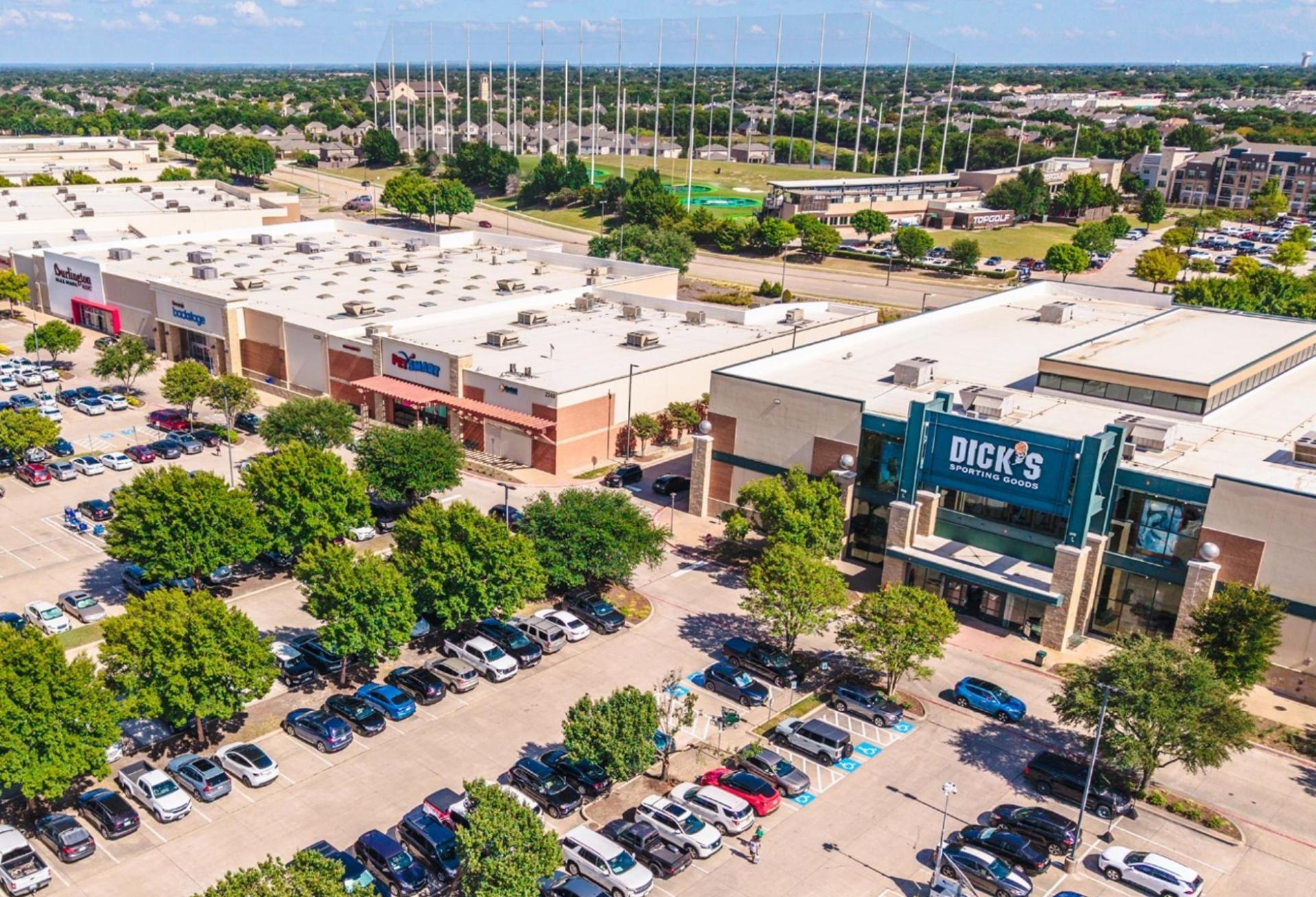 Aerial view of The Village at Allen.