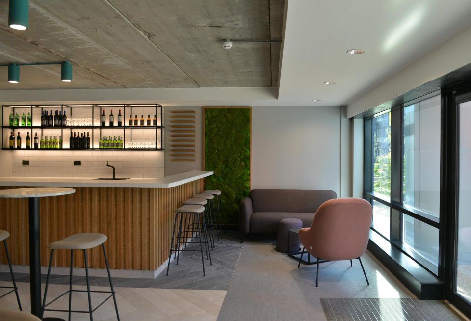new bar cafe at Exchange Quay Salford Manchester