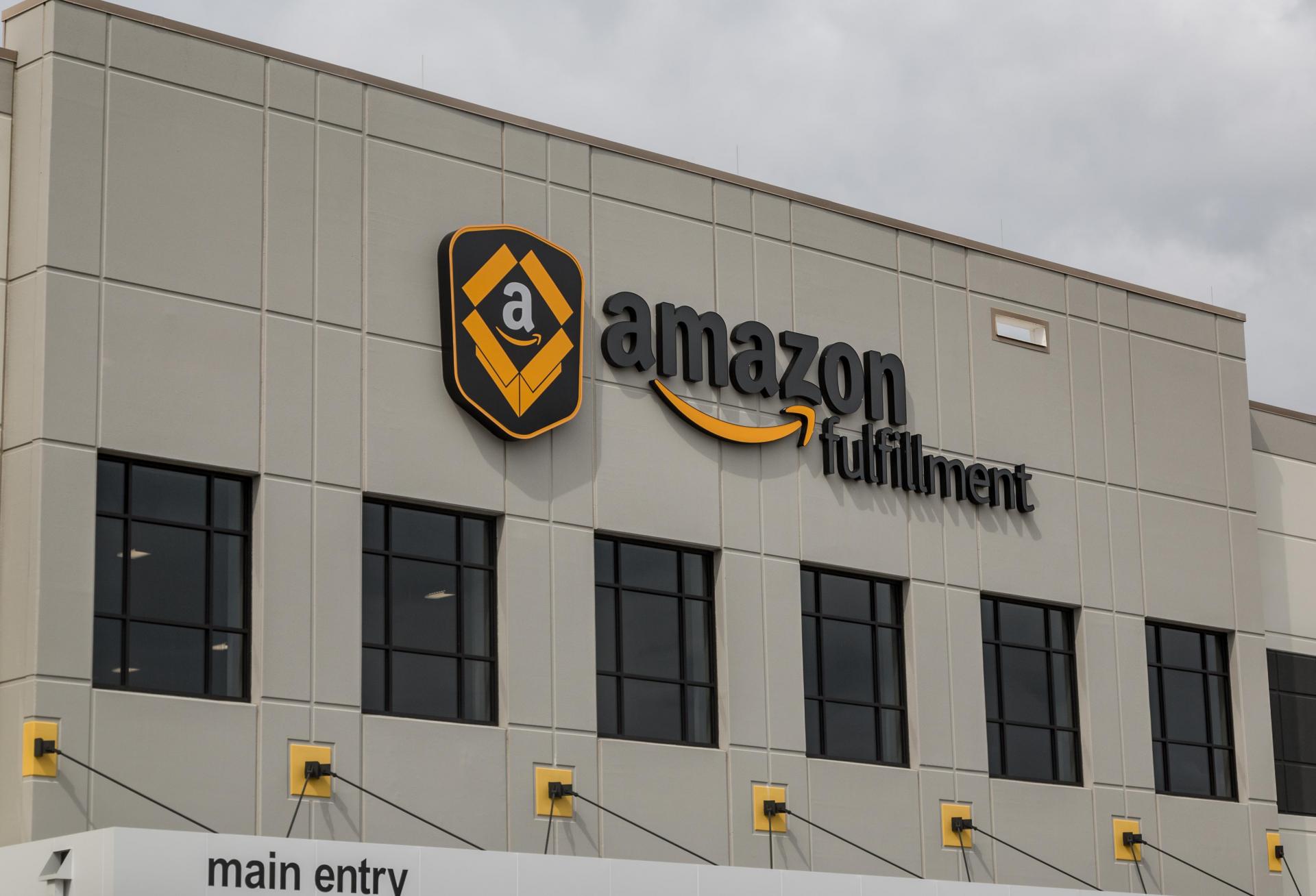 amazon fulfillment center facade
