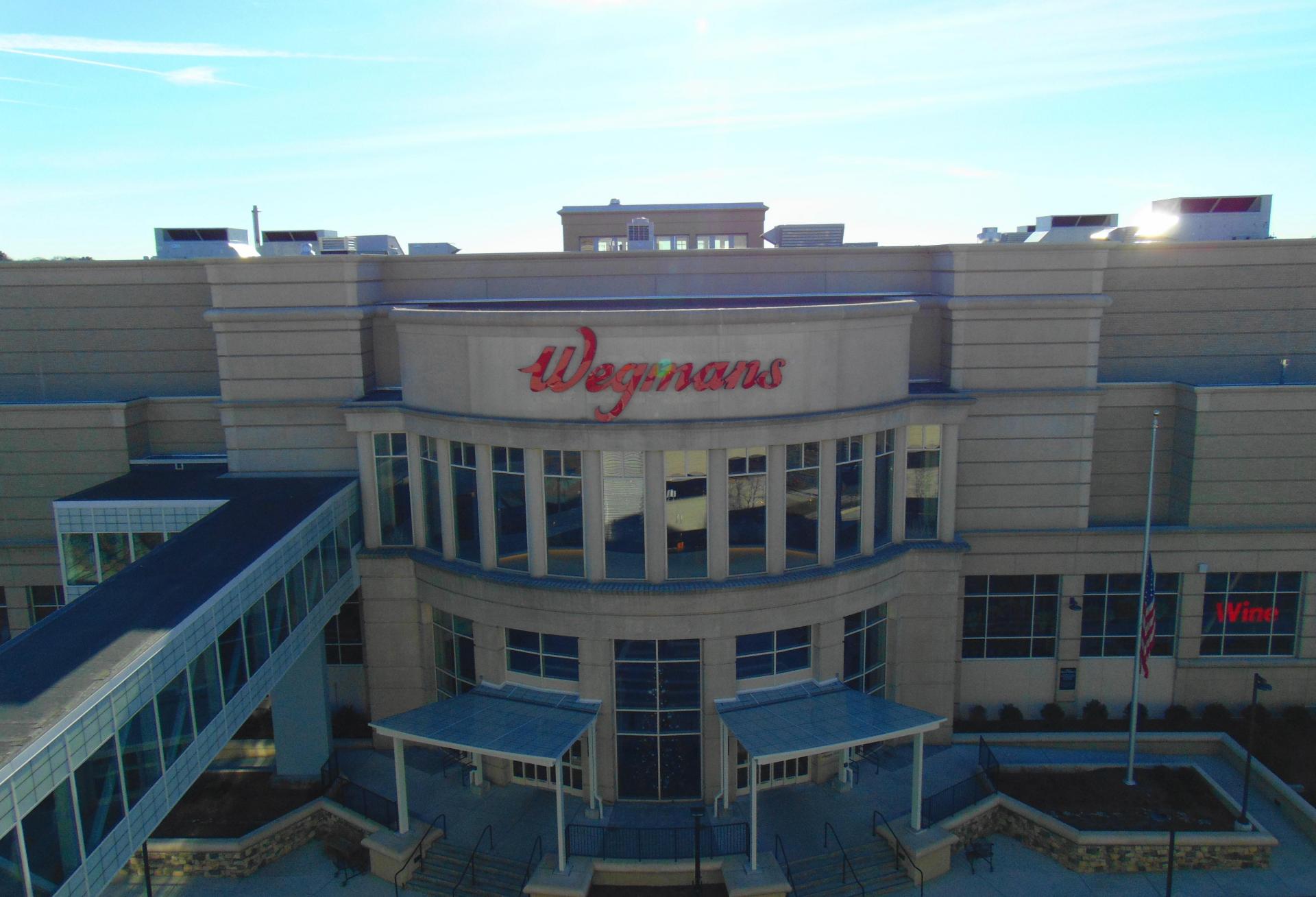 A photo of the Wegmans storefront when it opened in 2018.