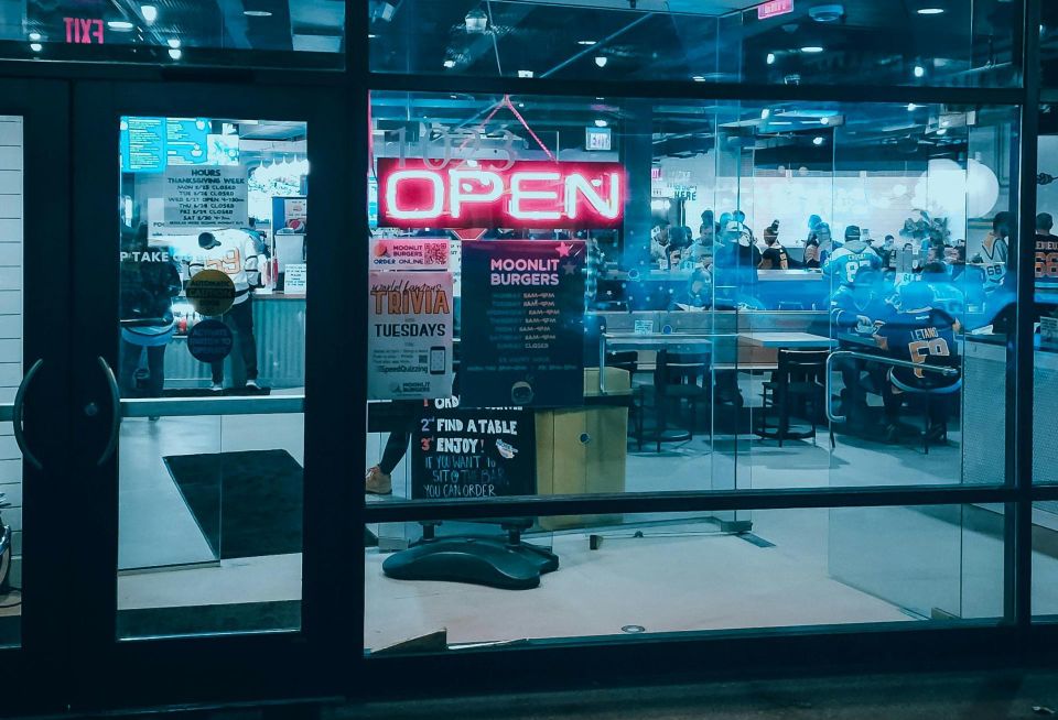 Open Sign Retail Store