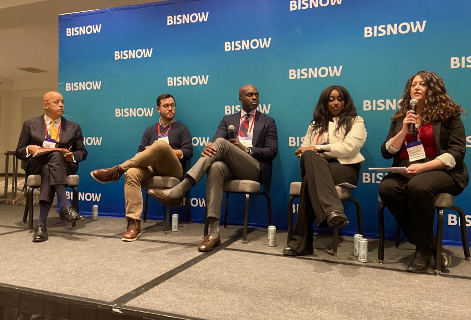 Rockland Trust's Richard Muraida, RODE Architects' Ben Wan, Massachusetts Housing Investment Corp.'s Moddie Turay, CHAPA's Whitney Demetrius and Massachusetts Housing Partnership's Dana LeWinter.