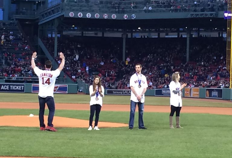 Steve Langton at a Red Sox game.