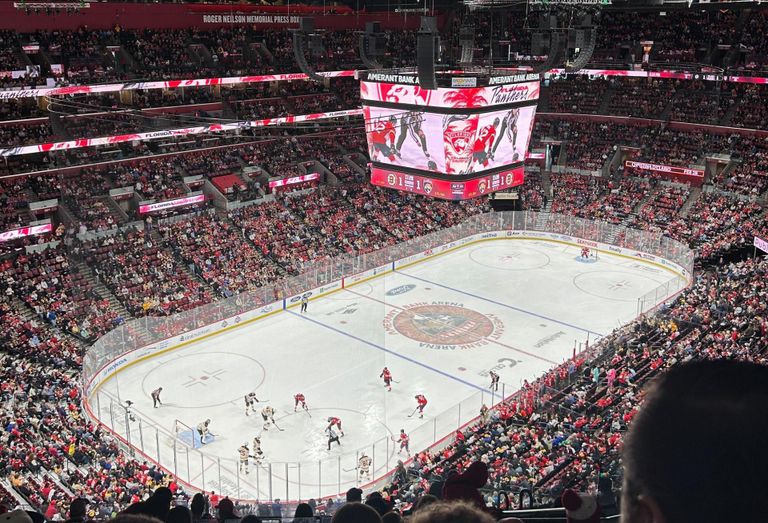 Florida Panthers National Hockey League Game at Amerant Stadium in Sunrise, Florida