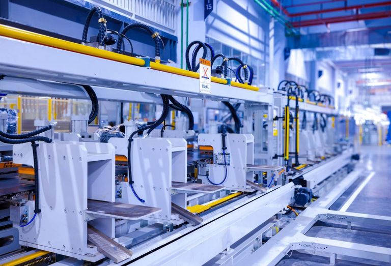 Assembly Line Factory Interior