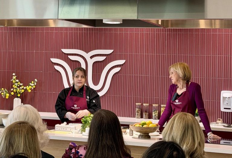 Live cooking demonstration.