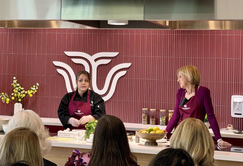 Live cooking demonstration.