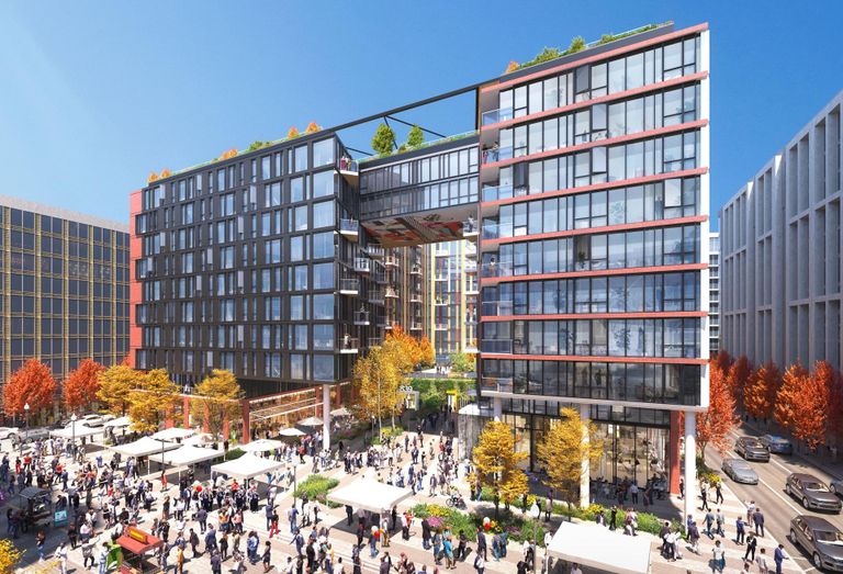 A rendering of the proposed development at 2251 Sherman Ave. NW and 2047 9th St. NW