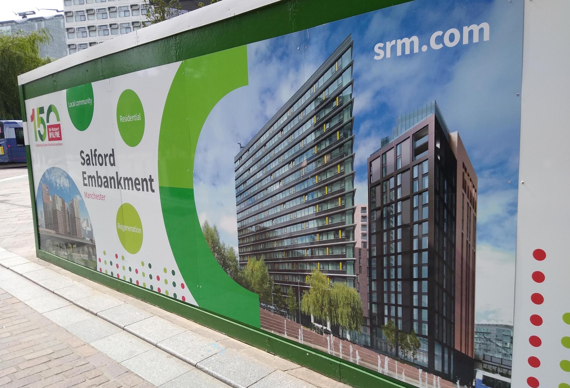 Ask/Richardson's 100 Embankment development, Salford, now protected by a High Court injunction https://www.youtube.com/watch?v=2QdQbajxjbI