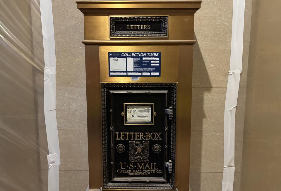 Mail box at 65 E. Wacker.