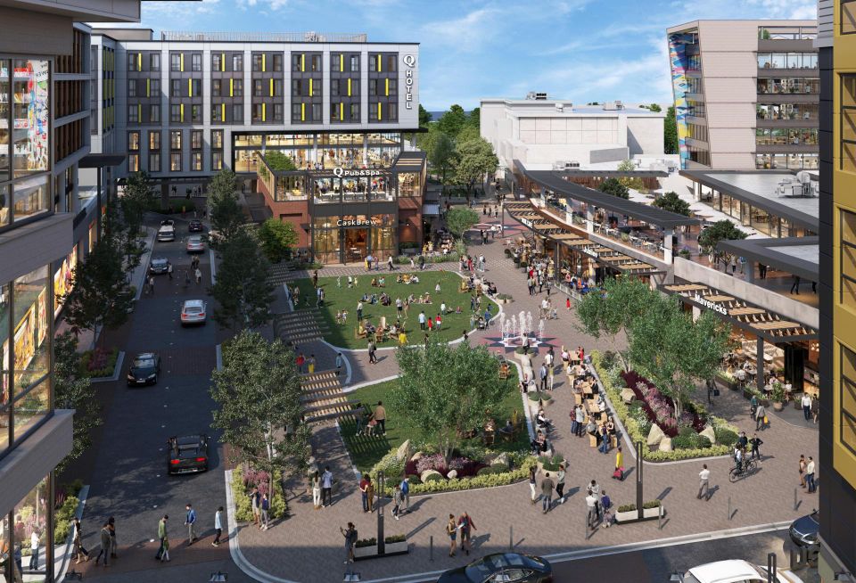 Overhead View of Old Orchard Rendering