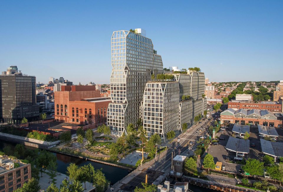 A rendering of Charney Cos., Tavros and Incoco Capital's 175 Third St. in Gowanus.
