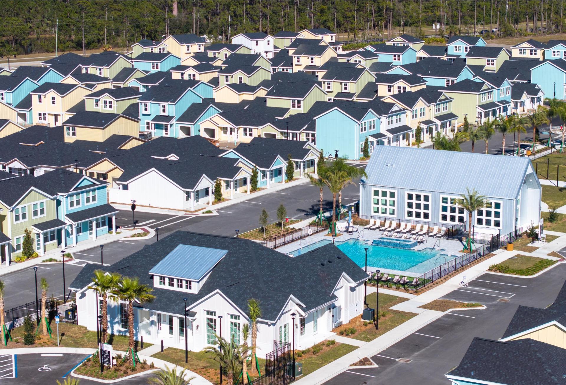 Southern Impression Homes The Eleanor project in Daytona, Florida build-to-rent build to rent 