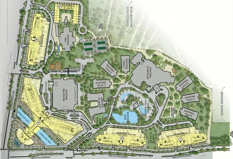 Doral International Towers Site Plan - Trump National Doral - Miami