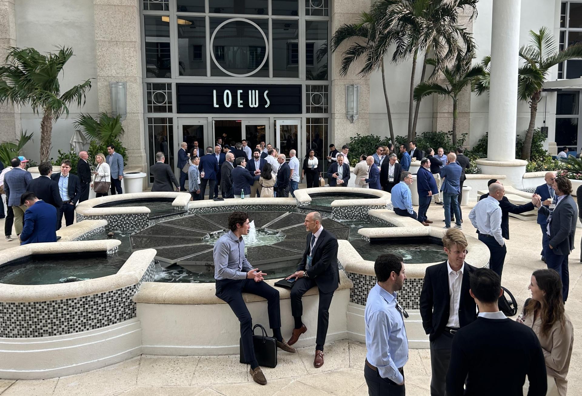 Lenders are losing their appetite to continue providing loan modifications, CREFC attendees sad. CREFC Miami 2024 Summit Loews Miami Beach Exterior Shot Straight