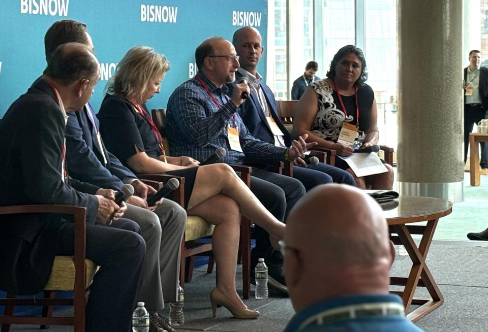 Cruz Cos.' John Cruz III, Related Beal's Nick Boehm, Affirmative Investments' Tara Mizrahi, Bald Hill Builders' Matt Grosshandler, Roux's Brian Klaus and PCA's Laura Homich.