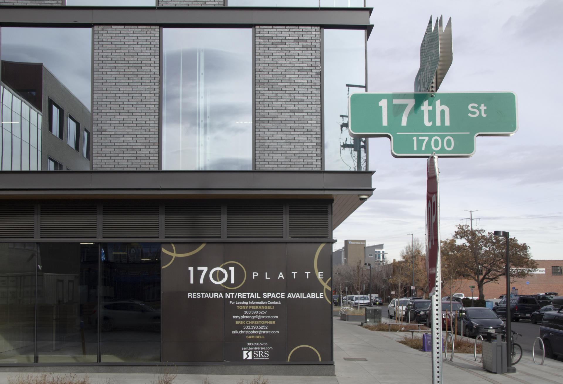 Exterior of 1701 Platte
