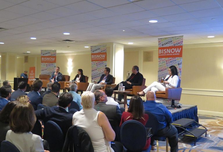 Newgard Development Group Senior Vice President Collin Ross, Hersha Hospitality Trust Vice President Sandra Cardona, Dream Hotel Group Vice President Christian Glauser-Benz, Cube 3 partner Jon Cardello and Craft Construction Director of Business Development Amy Jennings