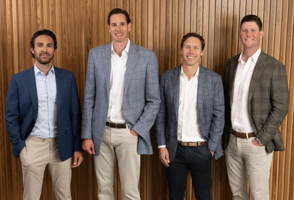 DuWest Managing Partners Perren Gasc, Scott Rodgers, Will Walters and Austin Schenkel.
