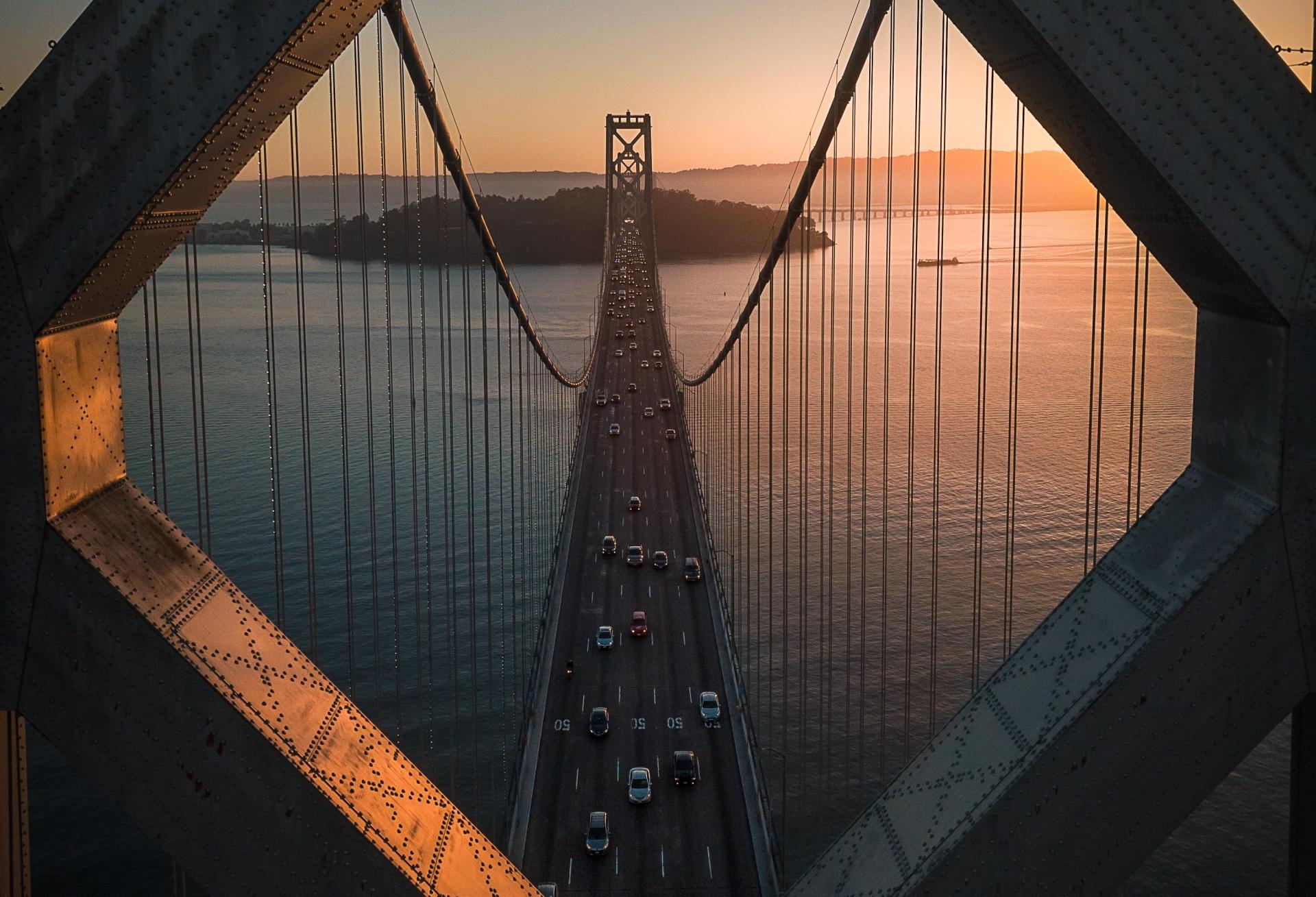 The Bay Bridge in Oakland/San Francisco