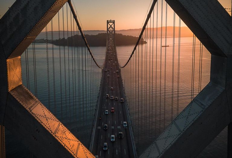 The Bay Bridge in Oakland/San Francisco