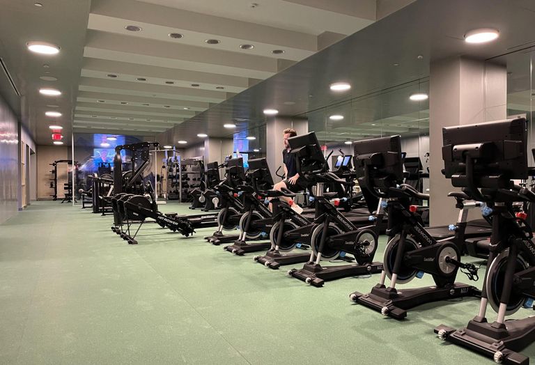 The gym at 3eleven will serve the entire building — more than 9,000 units — and features weight rooms and a meditation space own addition to cardio equipment.