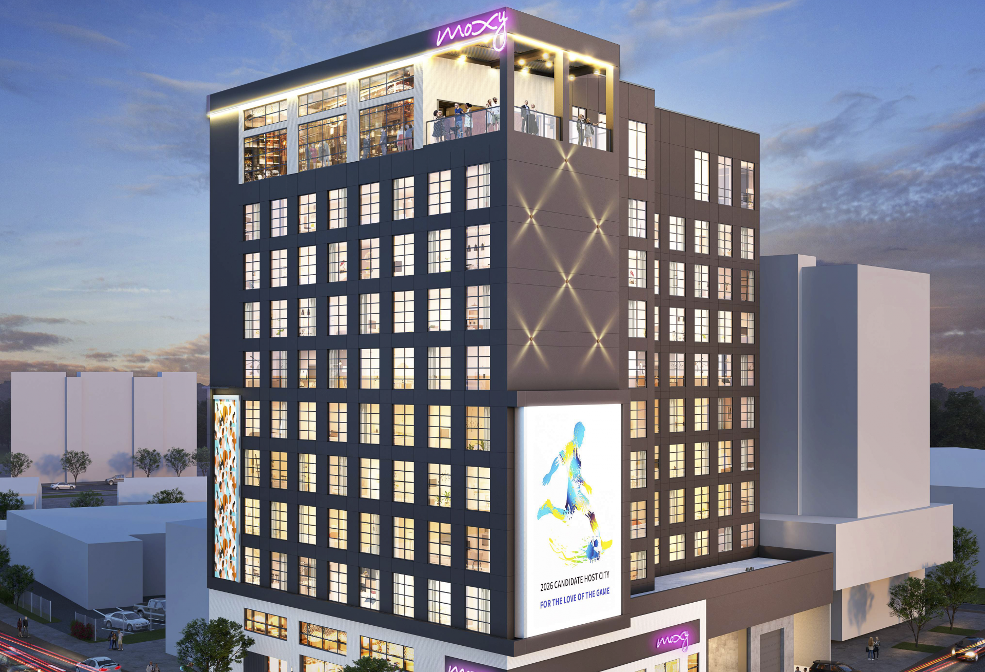 The planned Moxy Atlanta hotel in Downtown Atlanta.